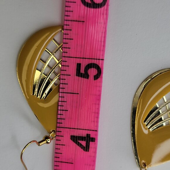 Yellow Dangle Earrings - Picture 7 of 8